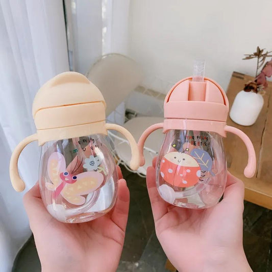 Children's Portable And Cute Choke Proof Water And Milk Bottle