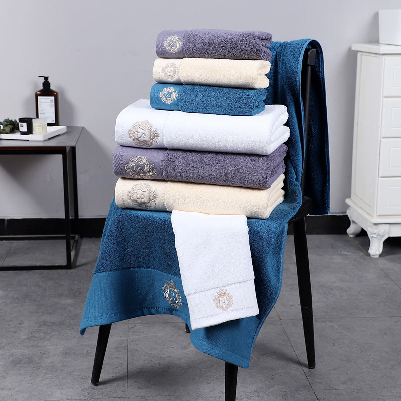 Baby Simple Cotton 2 Towel 1 Bath Towel Set