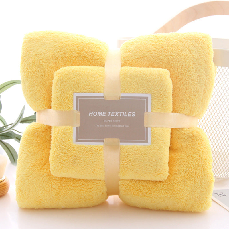 Baby Coral fleece bath towel set