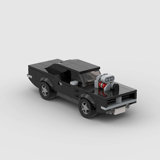 Small Particle Horse Sports Car Moc Puzzle