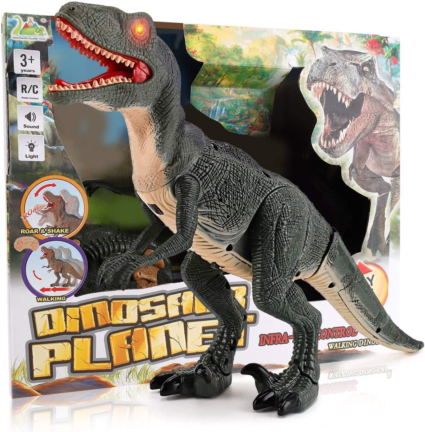 Electric Dinosaur Simulation Walking Animal Remote Control Toy