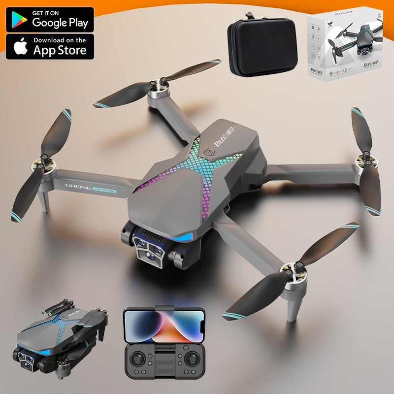 AE7 Light UAV Brushless With Three Cameras Intelligent Quadcopter Drone