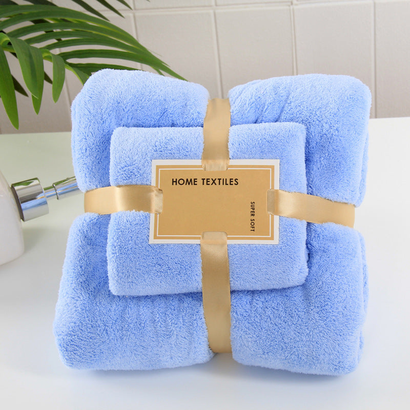 Baby Coral fleece bath towel set