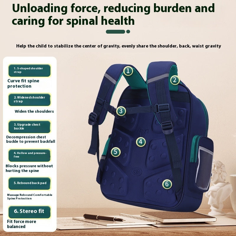 Children's Burden-free Spine-protective Backpack