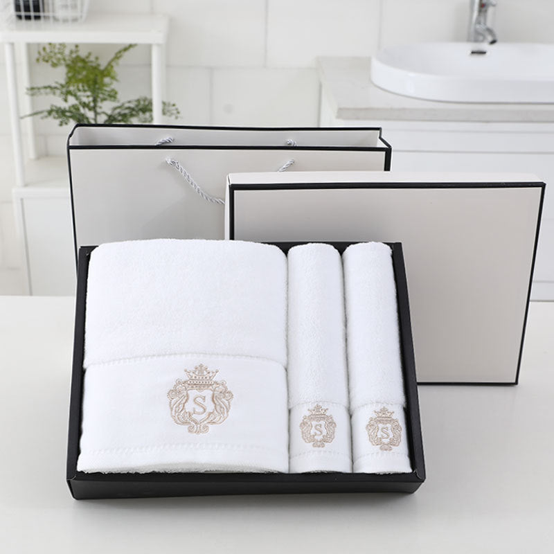 Baby Simple Cotton 2 Towel 1 Bath Towel Set