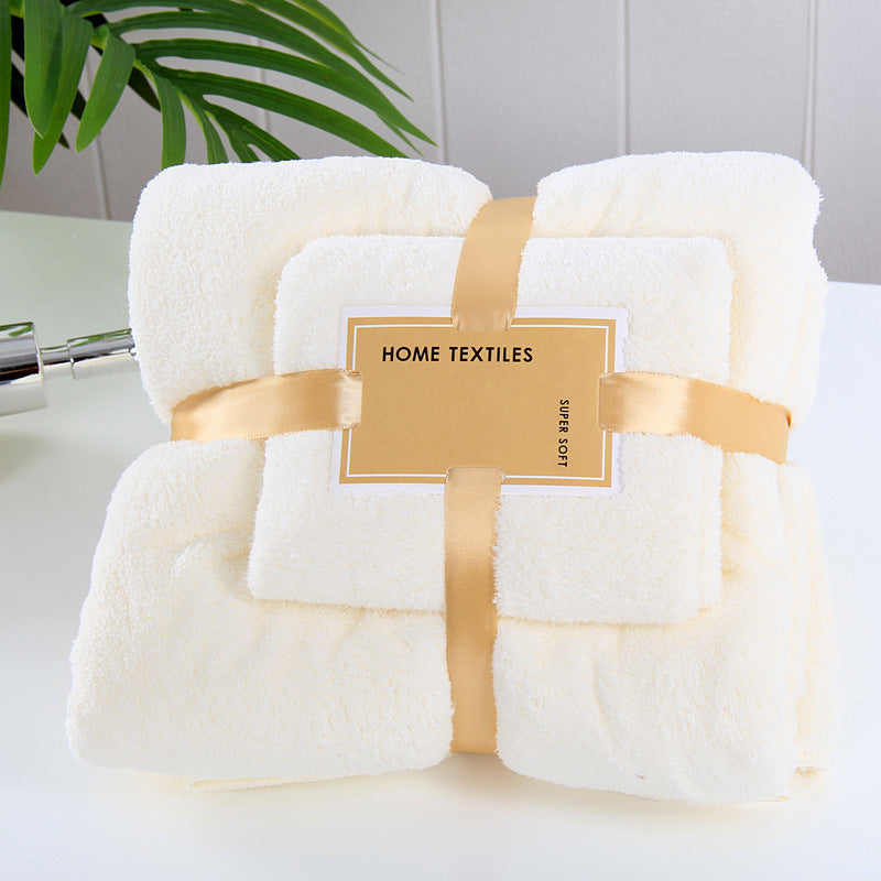 Baby Coral fleece bath towel set