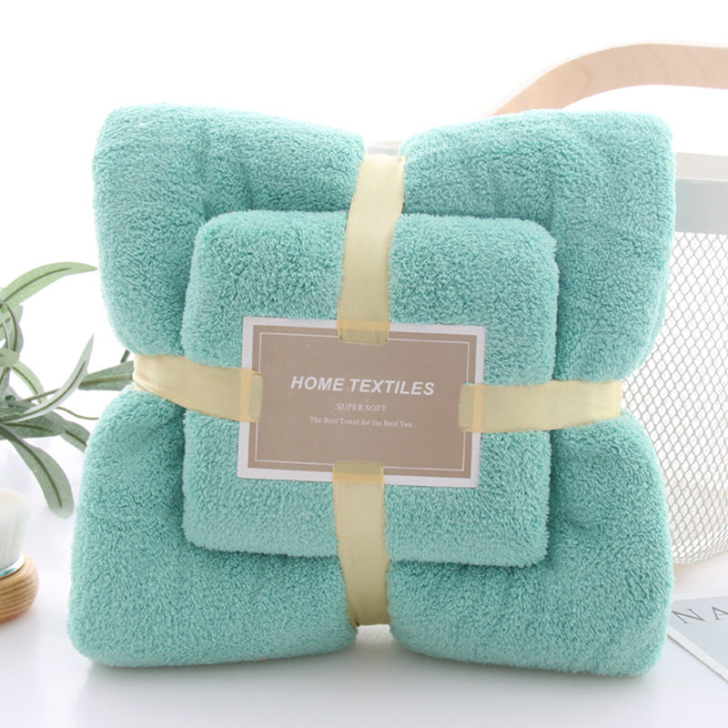 Baby Coral fleece bath towel set