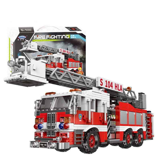 Fire Truck Assembling Building Blocks Toy