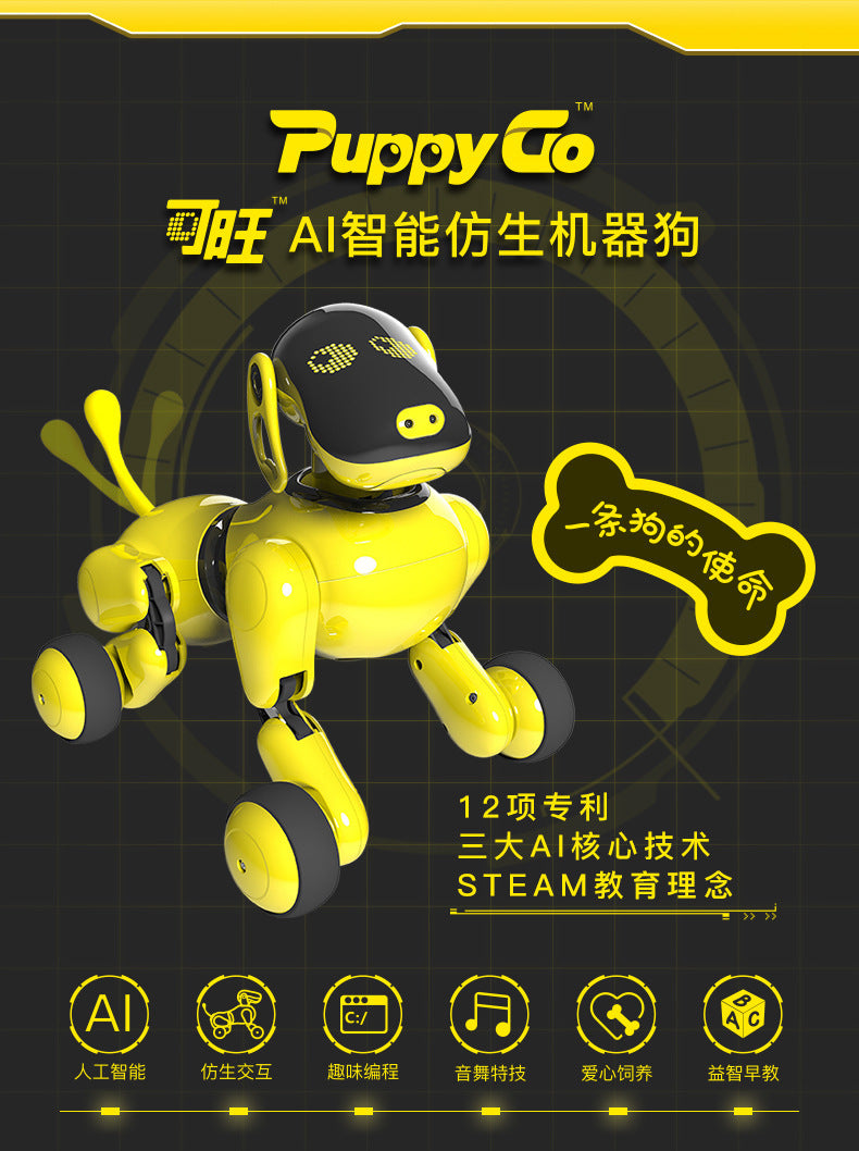 Remote control dialogue robot dog