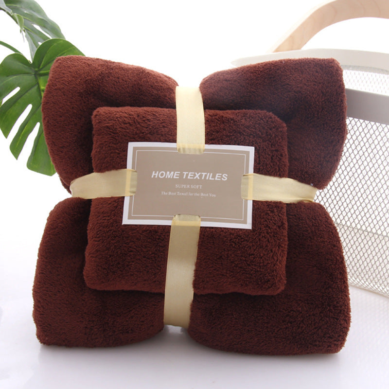 Baby Coral fleece bath towel set