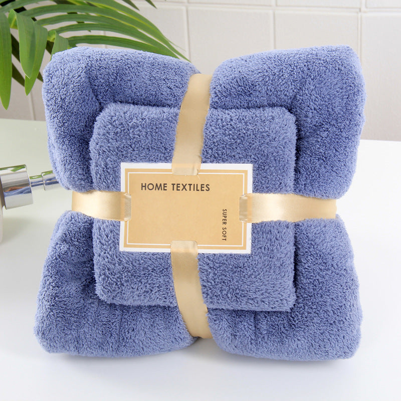 Baby Coral fleece bath towel set