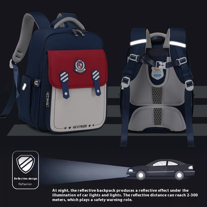 Lightweight Burden-reducing Spine-protecting Schoolbag