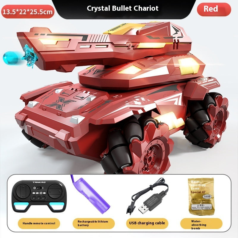 Armored Stunt Water Bomb Tank Children Remote Control Car Toy