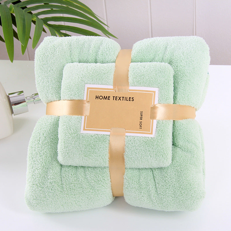 Baby Coral fleece bath towel set