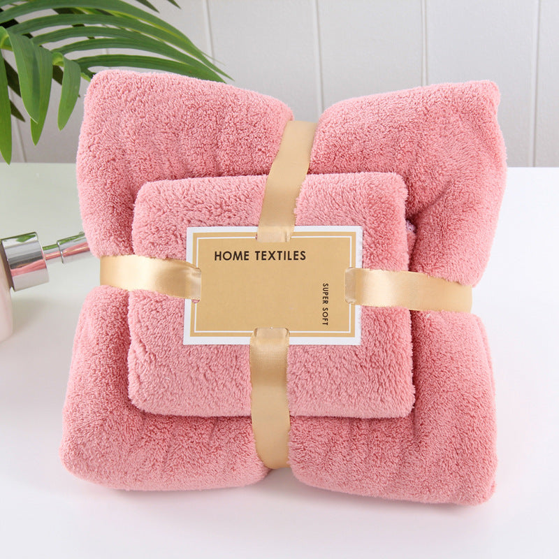 Baby Coral fleece bath towel set